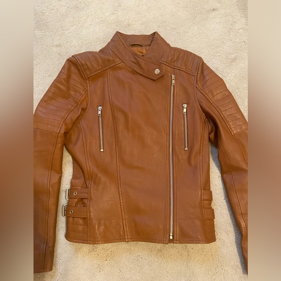 Barneys Brown All Leather Jacket - Picture 9 of 10